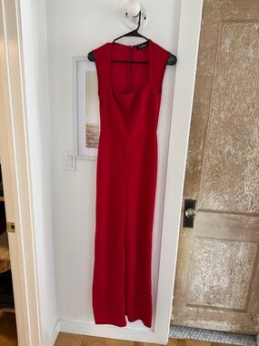 Lulu's Vibrant Red Women's Jumpsuit